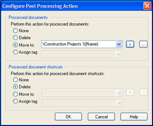 LFCE Configure Post Processing Action